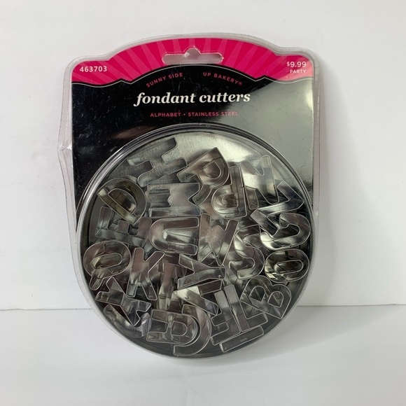 New Stainless Steele Alphabet Fondant Cutters New in Package - Picture 5 of 5